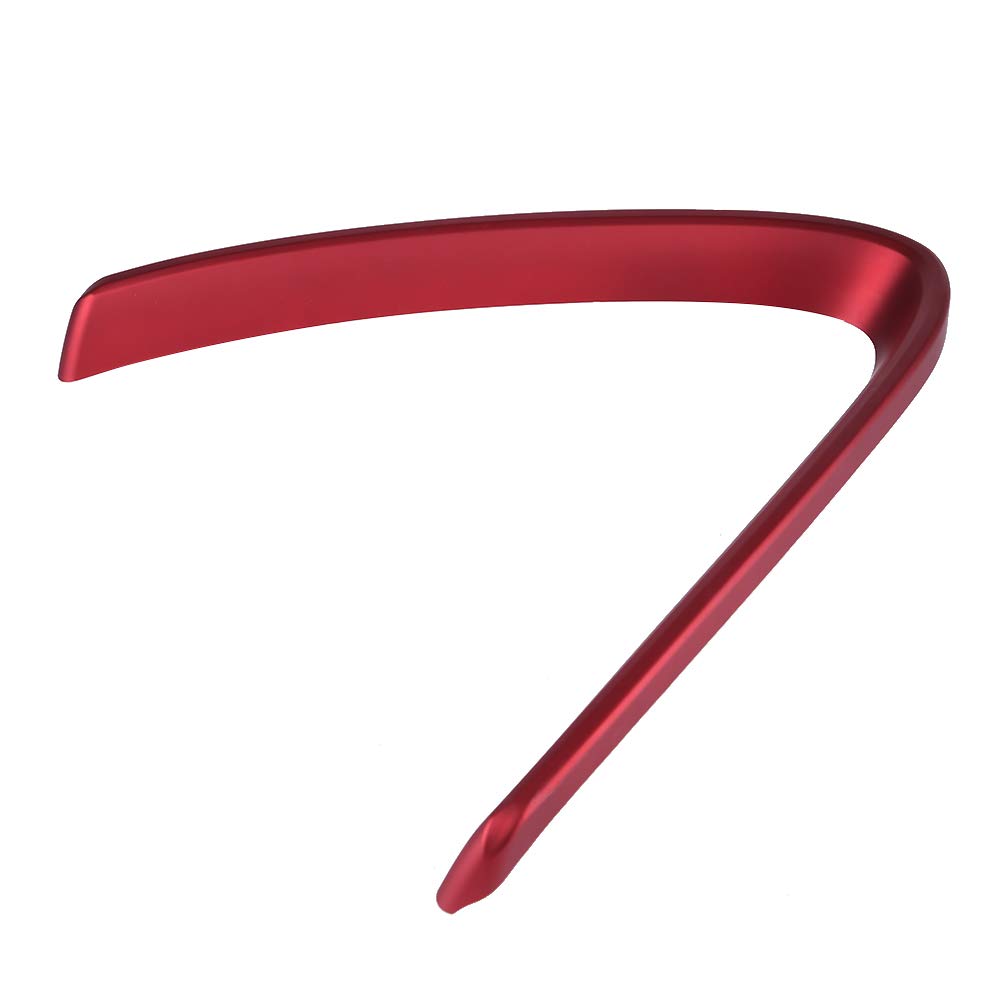 BRRNOO Elegante Rivestimento della Copertura della Griglia a Forma di V in ABS Rosso per 2017 2018 Installazione Semplice e