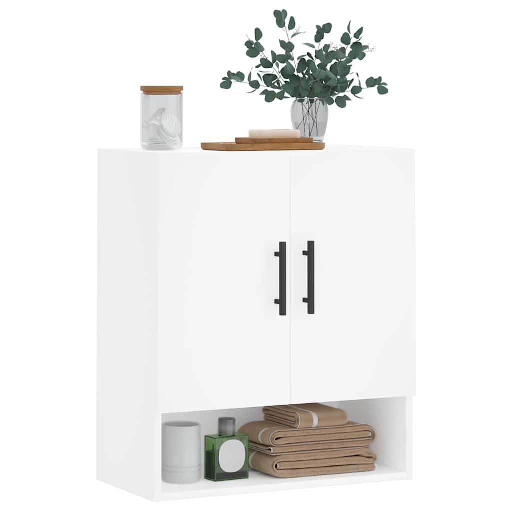 Armadietto a Muro Bianco 60x31x70 cm Legno Multistrato