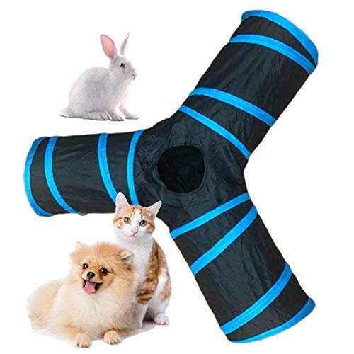 PSK PET MART 3 Way Metal Cat Tunnel, Collapsible Pet Toy with Ball for Puppy, Kitty, Kitten, Rabbit (B08T8GVLSY) Amazon Price History, Amazon Price Tracker