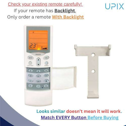 Image of Upix Compatible for Hitachi AC Remote No. 68 | with Backlight & Timer | Exactly Same Remote Will Only Work