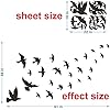 Amazon.com: ANFRJJI Bird Wall Decal - Flying Sky Wings PVC Removable ...