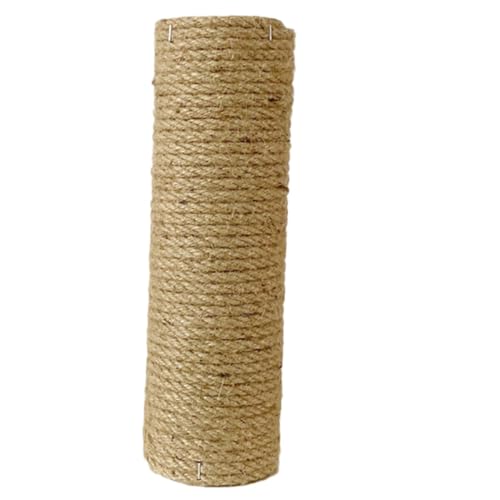 GANAZONO Tiragraffi Per Gatti Da Interno in Legno Naturale Corda Resistente, Ricambio Per Tiragraffi Diametro 7 Cm Lunghezza 35 Cm, Accessorio Per Giochi e Arrampicata Gattini e Gatti Domestici