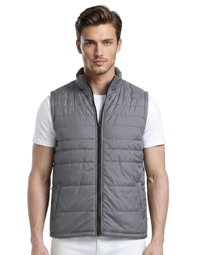 Image of Scott International Winter Puffer Jacket | Sleeveless Water Repellent Quilted Padded | Lightweight Winter Wear | Mens Jacket | Men's Polyester Sleeveless with Pocket | Jackets for Men Stylish