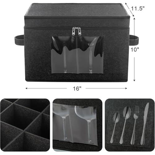 Cajas de almacenamiento para copas de vino con divisores para evitar roturas en su mudanza 3