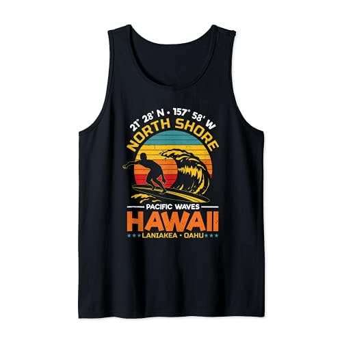 Playa Laniakea Costa Norte de O'ahu Surf Hawái Oahu Camiseta sin Mangas