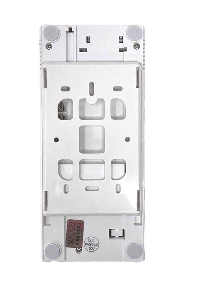 Vetrineinrete® Citofono con cornetta bifamiliare con funzione apriporta per esterno 2 unità interne per famiglie apri portone 220v D26