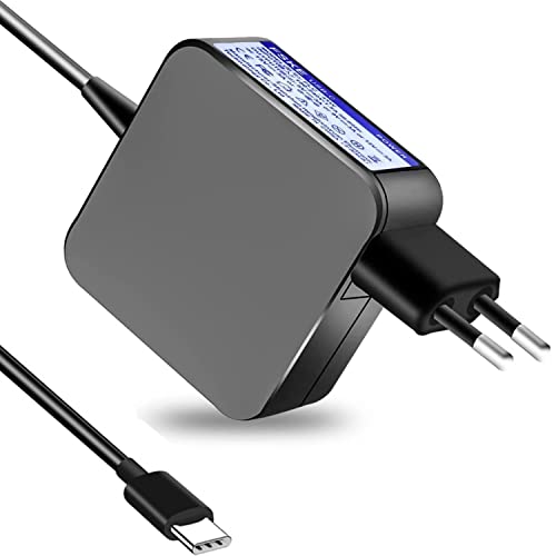 Cargador USB-C de 65W para ordenador portátil T480 T490s L480 Yoga Tipo C