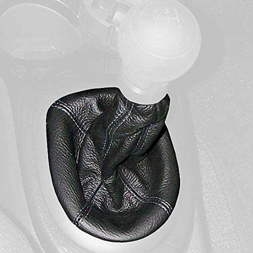 RedlineGoods Shift Boot Compatible with Scion xD 2008-14. Tailor Made - not Universal. Genuine top-Grade Italian Black Leather with Black Thread