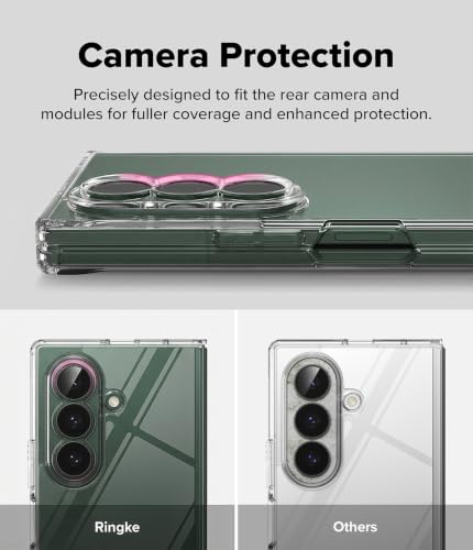 Image of Ringke Fusion for Samsung Galaxy Z Fold 8 Ultra Case Back Cover | Clear Transparent, Shockproof, Air Pocket, Hard Back, Flexible TPU Bumper, Precise Cutouts, Original Form