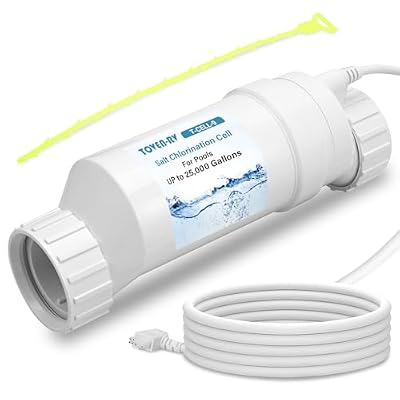 T-9 Salt Cell for In-Ground Swimming Pool Chlorination System Compatible with Hayward W3T-Cell-9 TurboCell Salt Chlorinator T-Cell-9, T-CELL-9-SWP Salt Systems, Up to 25,000 Gallons