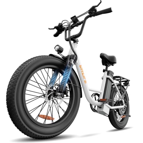 Image of URLIFE Electric Bike for Adult,20 inch Fat Tire Electric Bike,80 Miles Long Range Ebike with 1000 /1500W Peak Motor, 48V 13AH /15.6AH Battery, 7-Speed, Front Suspension All-Terrain E-Bike, UL 2849 Certified