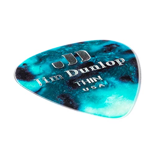 Dunlop 483 Picks GENUINE CELLULOID CLASSIC, turquoise, Thin - Les Beatles, Paul McCartney, John Lennon, RIngo Starr, George Harrison Dunlop 483 Picks GENUINE CELLULOID CLASSIC, turquoise, Thin – Image 4
