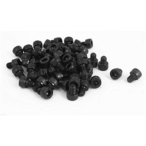 Vis M5 x 6 mm tête hexagonale en acier 12.9 oxyde noir pour fixations robustes