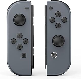 Qlmgoxcs Joy Cons for Switch Nintendo, Upgraded Controller for Switch Sports, L/R Wireless Controllers Compatible with Nintendo Switch Replacement Joycon with Wake-up/Screenshot-Gray