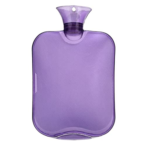 JINGYAN Bolsas de agua caliente 200 0ml Botellas de agua caliente gruesas portátiles CLORURO DE POLIVINILO Botella invierno Mano Calentador Manos Bolsillo Pies Bolsa Agua Caliente(Talla �nica)