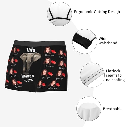 Custom Boxers with Face - Personalized Underwear with Photo - Valentine's Gifts for Husband Boyfriend4