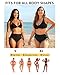 Zmart Women Standard Bikini Bottoms Full Coverage Bathing Suit Low Rise Swim Low Waisted Swimsuit Bottom Black XS