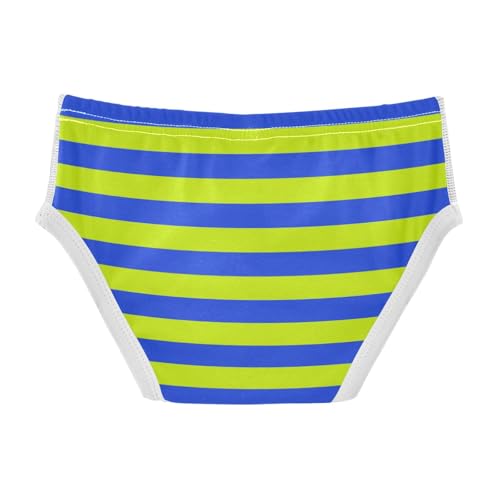 Green Navy Stripe Toddler Boy's Underwear 2T2