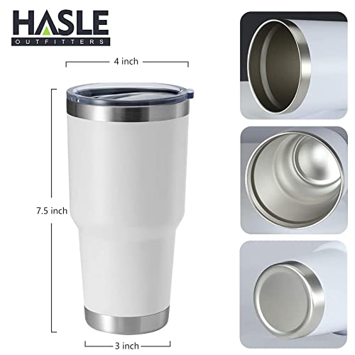 Image of 30oz Tumbler Stainless Steel Coffee Tumbler Double Wall Vacuum Insulated Travel Mug with Lid (White, 4 Pack)