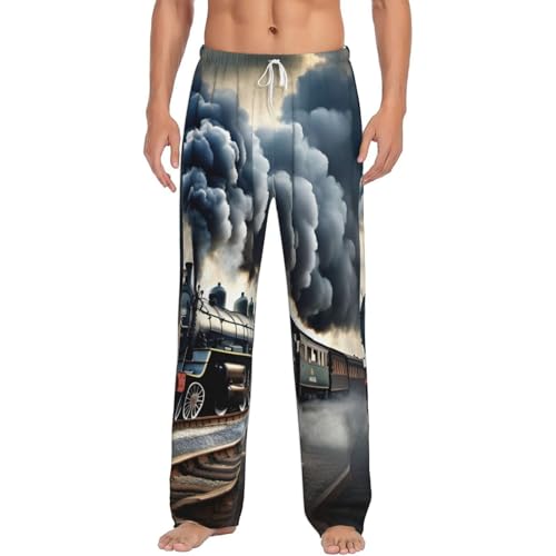 Vêtement de détente homme en polaire et bas de pyjama en flanelle