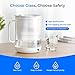 Waterdrop Glass Water Filter Pitcher with 1 Filter, Eco-Friendly, with NSF 53&42&372 Certified Filter, 7-Cup, Reduces PFOA/PFOS, Chlorine, Cadmium, Copper, Mercury, BPA Free, Easy to Clean, White