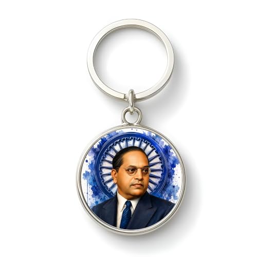 Image of MG | Protective Evil Eye /Spiritual Symbols /Om /Motivational Keychains | Double-Sided Metal Key Ring | Good Luck and devine Charm for Car, Bike, Home & Office