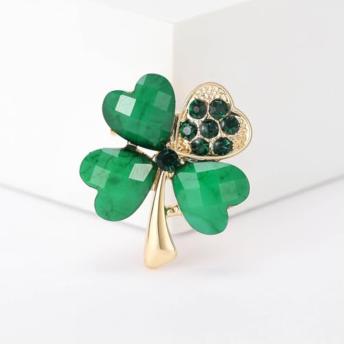 Image of Rhinestone Flower Brooches for Women Enamel Floral Brooch Lapel Pins for Mom Wife Elegant Dress Accessories Mother's Day Jewelry Gifts