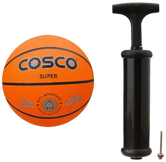 Cosco Super (M/C) Basket Ball, Size 6 (Orange) and Cosco Hand Pump (B07JFW4KLW) Amazon Price History, Amazon Price Tracker