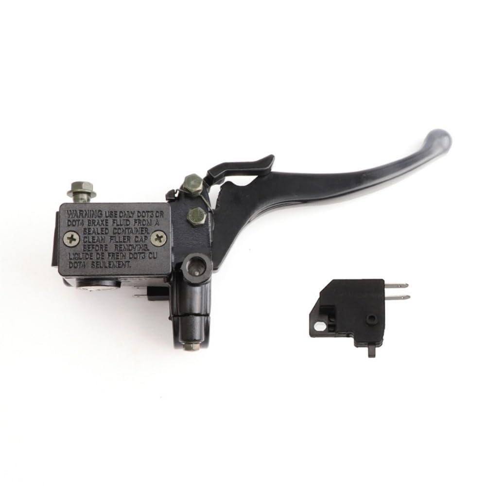 HEGUOWYG 7/8" 22mm Handlebar Hydraulic Master Cylinder Brake Lever with Parking Brake Fit for GY6 150cc 250cc ATV UTV Buggy Quad Bike Parts(Right)