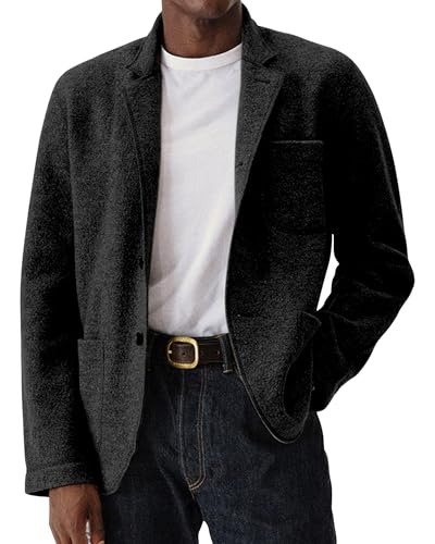 Men's Casual Blazer Open Front Long Sleeve Lightweight Sport Coats Suit Jacket Blazer