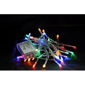 Karlling Battery Operated Christmas Lights,13 ft Short Clear Wire String Led Twinkle Fairy Light for Small Mini Xmas…