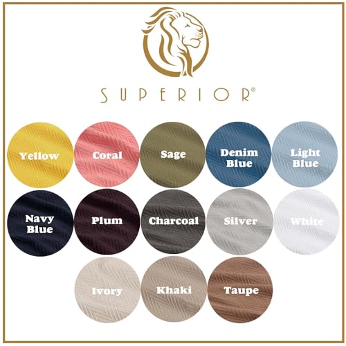 Superior BLANKET_MET KG TP 100% Cotton Blanket Oversized Throw, Woven Blanket For Couch, Bed thumb #13