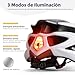 Casco Bicicleta/Casco Bicic con Luz LED,Certificado CE,Casco Ciclismo con Visera y Forro...