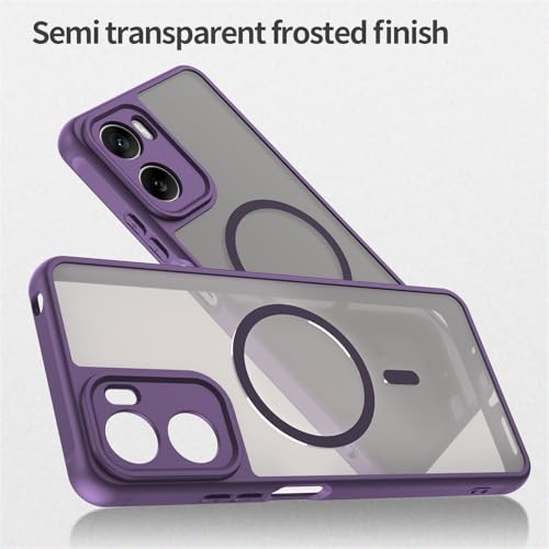Image of Compatible with Motorola Moto G06 Power Case Cover,Compatible with MagSafe,Anti-Fall,Compatible with Motorola Moto G06 XT2535-1 XT2535-2 XT2535-14 Cell Protective Phone Case Purple