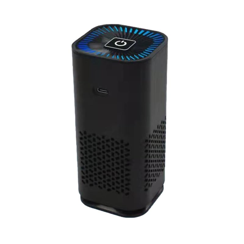 Digital ShoppyCar Air Purifier Portable Negative Ion Generator Remove Formaldehyde Dust Smoke Air Freshen Washer For Home Car (BLACK)-image-10