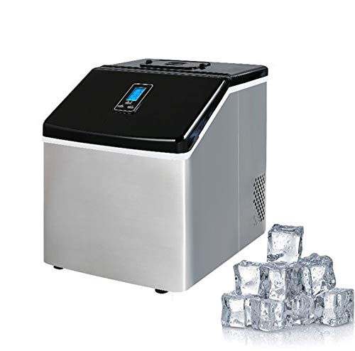 JFJL Kommerzielle Eismaschine, Eismaschine Arbeitsplatte, 24H Tragbare Kompakte Eiswürfelmaschine, Mit Eisschaufel Und Korb, Perfekt Für Zuhause/Küche/Büro/Bar Cover