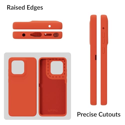 Image of SPRIG Compatible with Moto Edge 60 Stylus Premium SilkTone Back Cover Drop Tested Shock Proof Mobile Case for Men, Women, Boys and Girls with Camera Protection (Orange)