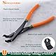 SPEEDWOX 75 Grad U-Gelenk Heavy Duty abgewinkelt U-Gelenk Sprengringzange Push Pin Removal Zange Trim Clip Zange U-Gelenk Removal Tool Automotive Zange Auto Zange Sprengring Removal Tool auf LKWs