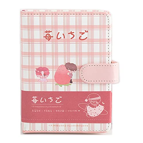 Amazon.co.jp: 手帳 日記帳 いちご格子 150mm*110mm 横罫線96枚