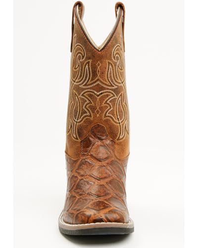 Cody James Boys' Duke Embossed Western Boot Broad Square Toe - Bcbsp25p164