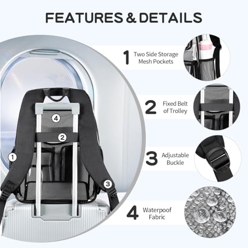 Cusangel Clear X-Large Backpack Heavy Duty Clear BookBag,17.5inch TPU Large Capacity See Through Backpack for Sport Events,Travel,Plastic backpacks for 15age+4