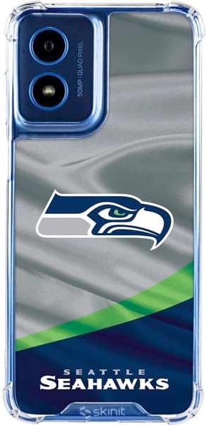 Skinit Clear Phone Case Compatible with Moto G Play 4G - Officially Licensed NFL Seattle Seahawks Design