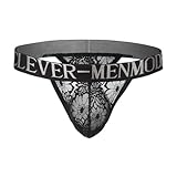 Herren Spitze Tanga Männer Strings Tangas Ultradünne Slips Unterhose T-Back G-Strings...