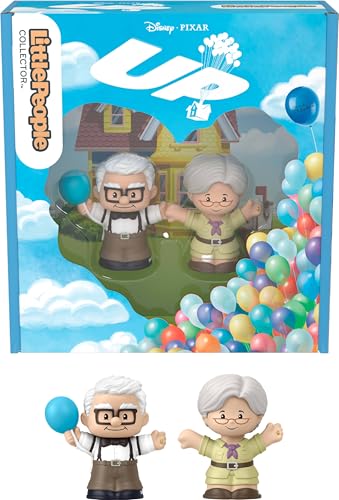 Little People Collector Disney Pixar UP Special Edition Set for Movie Fans 2 Character Figures in a Display Package (Amazon Exclusive)