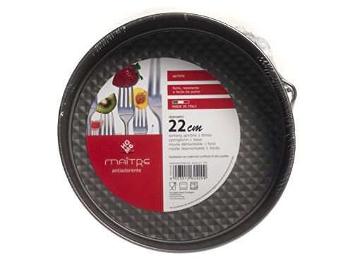 Home Maitre Tortiera con Rivestimento Antiaderente, 22 cm, Alluminio, Antracite, 22x22x6 cm