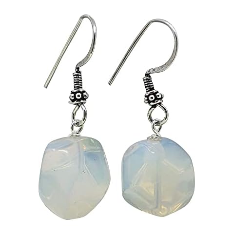 TreasureBay Plata Fina 925 Pendientes de Piedra Natural Cover