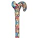 Royal RC Canes Mosaic Stained Adjustable Walking Cane – Stylish Lightweight Derby Cane for Men & Women with HD Patterned Handle – Designer Aluminum Walking Stick for Comfort & Fashion
