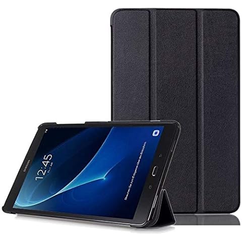 Samsung Galaxy Tab A 10.1 Case - Folio Leather Case for Samsung Galaxy Tab A 10.1 Inch 2016 (SM-T580/T585) Tablet Cover,Black Cover