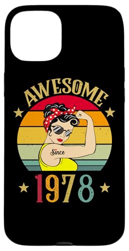 ���B���e�[�W 1978 �a�����v���[���g �����p 48�� 1978�N���܂� �X�}�z�P�[�X iPhone 15 Plus �p