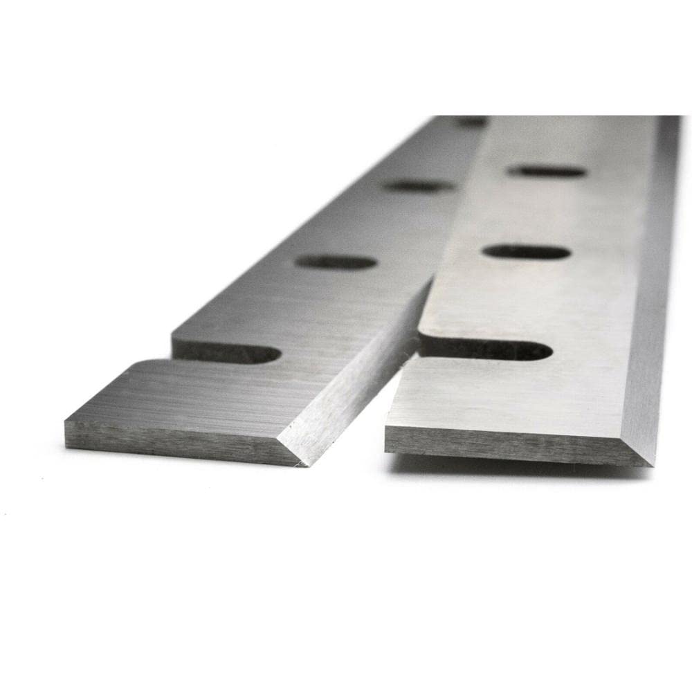 2 pezzi Lame for piallatrice Spessore piallatrici con 12,5 pollici di ricambio Trattate termicamente 12,5 x 1-1/16 x 1/8 pollici for DW733 DW7332